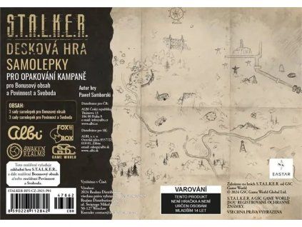 Stalker - Sada náhradních samolepek a map 2  (S.T.A.L.K.E.R. The Board Game - Maps & Stickers campain Recharge Pack)