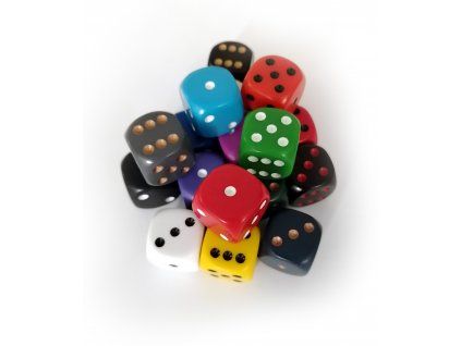 Chessex - Hrací kostka šestistěnná matná 12mm