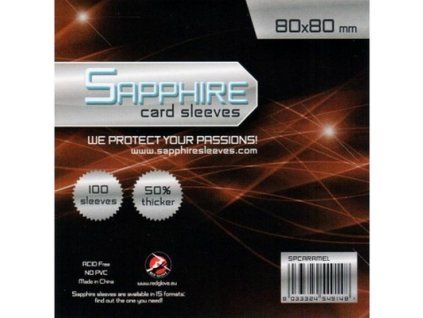 Red Glove - Obaly na karty Sapphire Caramel - (80x80 mm) 100 ks
