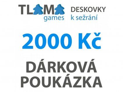  - Dárková poukázka 2000 Kč - tištěná
