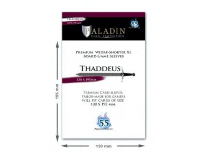Board&Dice - Obaly na karty Paladin: Thaddeus (130x195mm) 55 ks