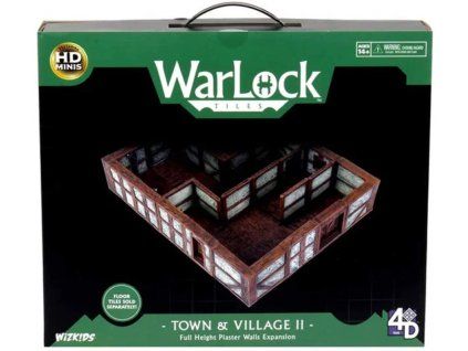 WizKids - WarLock Tiles: Town & Village II - Full Height Plaster Walls Expansion