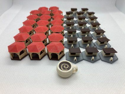 Archa Nova - 3D Upgrade pack - plastové žetony  (Ark Nova - 3D Upgrade pack - plastic tokens)