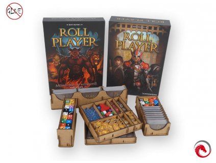 Insert: Roll Player + Expansion  Insert: Hrdina v kostce + Bestiář