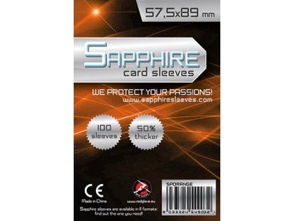 Red Glove - Obaly na karty Sapphire Orange - (57,5x89 mm) 100 ks