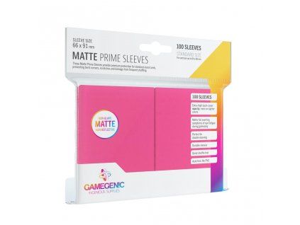 Matte Prime Sleeves Pink (100 obalů) - Obaly na karty