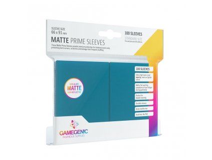 Matte Prime Sleeves Blue (100 obalů) - Obaly na karty
