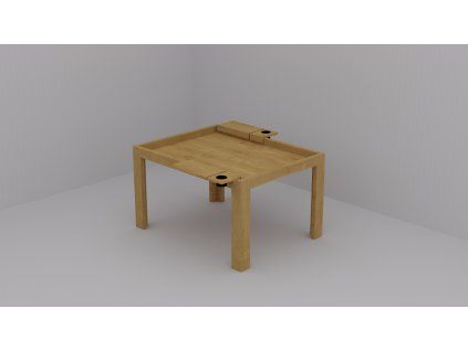 Deskoherní stůl malý s doplnky dub