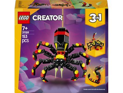 LEGO® Creator 3v1 Divoká zvířata: Překvapivý pavouk 31159