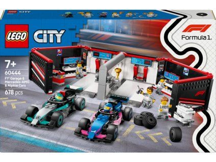LEGO® City Garáž F1® a vozy Mercedes-AMG a Alpine 60444