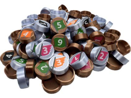Cestou pokroku - 3D Upgrade pack - plastové žetony  Beyond the Horizon - 3D Upgrade pack - plastic tokens