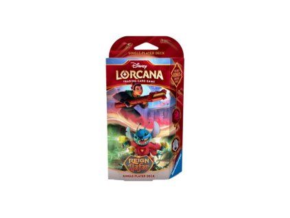 karetni hra lorcana reign of jafar ruby steel starter deck mulan stitch 600w[1]