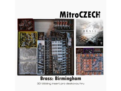 Brass: Birmingham - custom  insert MitroCZECH organizer BoardGameHolic