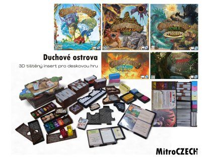Duchové ostrova + Oživlá příroda -  insert MitroCZECH organizer BoardGameHolic