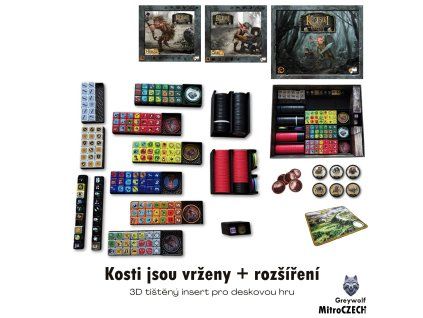 Kosti jsou vrženy + rozšíření -  insert MitroCZECH organizer BoardGameHolic