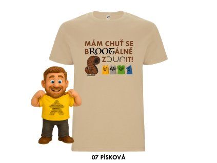 Mám chuť se bROOTálně zDUNit - TRIČKO insert MitroCZECH organizer BoardGameHolic