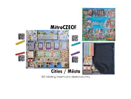 Města  insert MitroCZECH Cities organizer BoardGameHolic