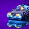 Time Machine from Back to the Future 77256 close headlights[1]