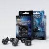 Q-Workshop - Classic RPG Dice Set (7 dice) černá/bílá