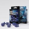 Q-Workshop - Classic RPG Dice Set (7 dice) modrá / bílá