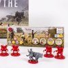 rozložené figurky a hra - Scythe