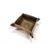 Foldable leatherette bowl padded with microfiber 10 x 10 cm  (more colours)