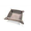 Foldable leatherette bowl padded with microfiber 10 x 10 cm  (more colours)