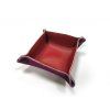 Foldable leatherette bowl padded with microfiber 10 x 10 cm  (more colours)