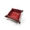 Foldable leatherette bowl padded with microfiber 10 x 10 cm  (more colours)