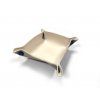 Foldable leatherette bowl padded with microfiber 10 x 10 cm  (more colours)