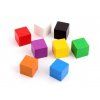Wooden cubes tokens 10mm - 20 pcs pack