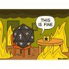 This is fine - TRIČKO (Barva 03 žlutá, Střih Pánské, Velikost XXL)