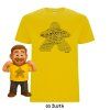 TOP 100 BGG 2025 - Meeple tričko (Barva 03 žlutá, Střih Pánské, Velikost XXL)